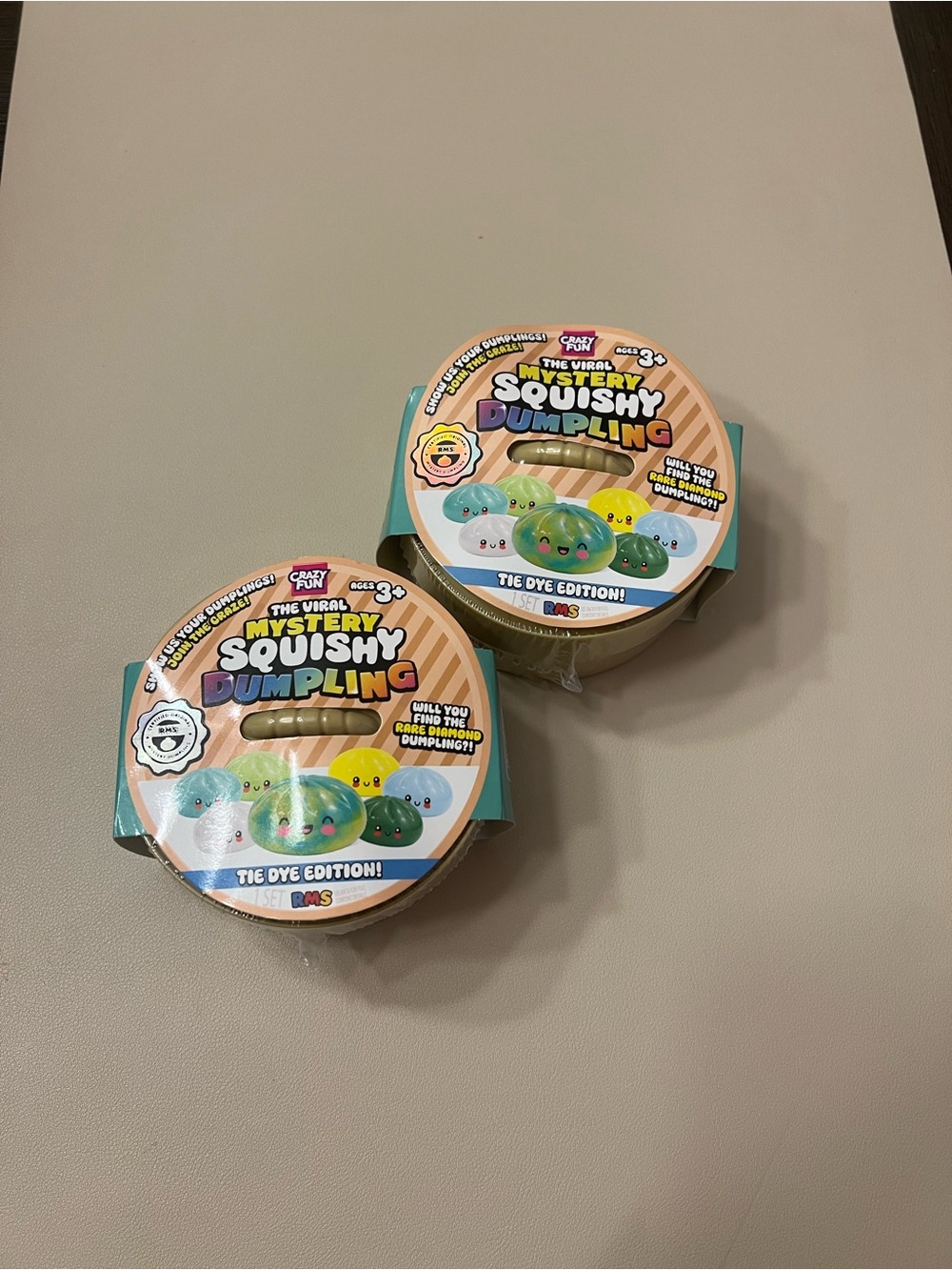 Mystery Squishy Dumpling Tie Dye Edition - Pack of 2